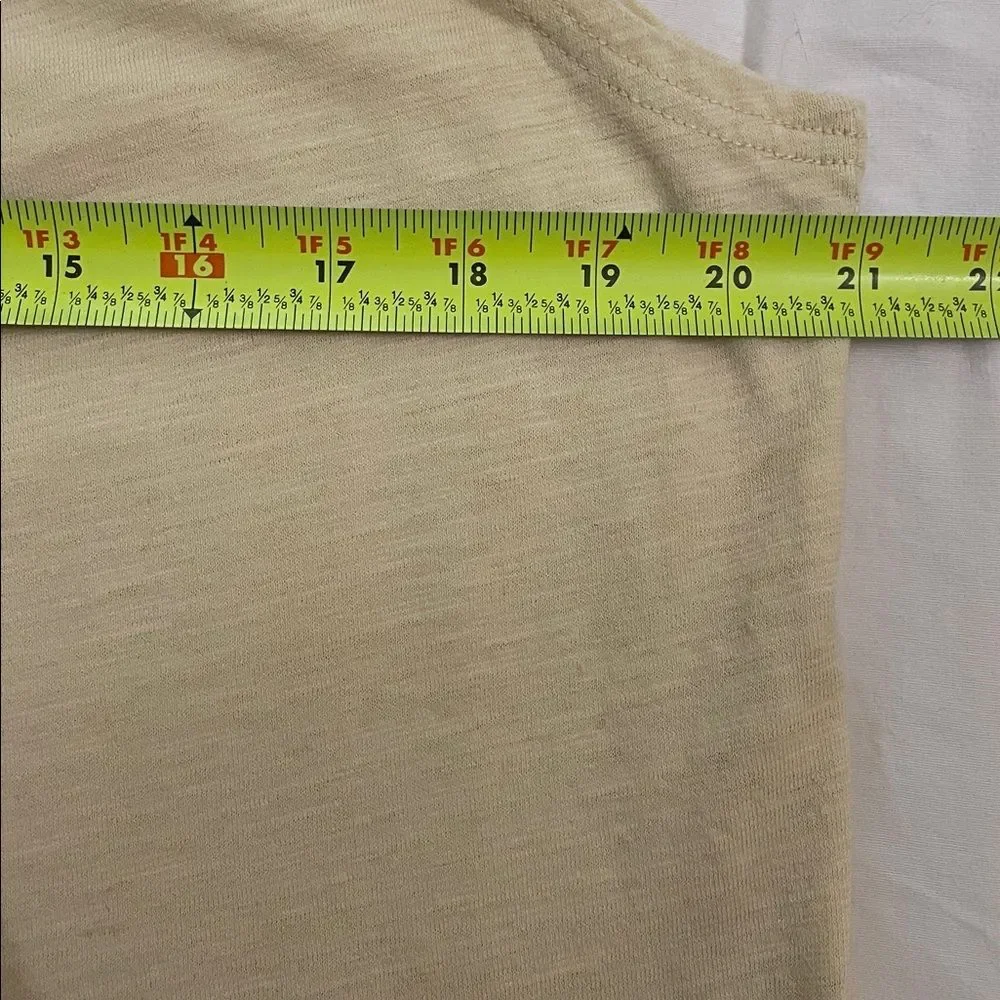 Nurture Yellow Cotton Linen Sleeveless Pullover Top Shirt Womens Size Large - Picture 5 of 7